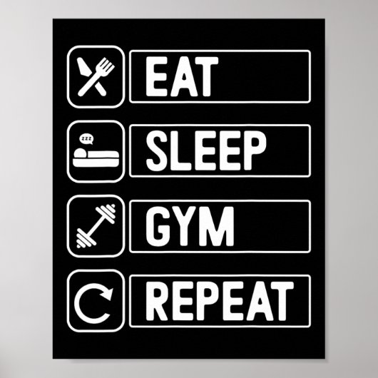 Bodybuilding Gym Poster (Vorne)