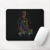 Bodybuilding Gym Weightlift Mousepad (Mit Mouse)
