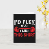 Bodybuilding Gym Workout ich Flex, aber ich mag di Karte (Gelbe Blume)