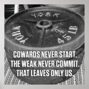 Bodybuilding Gym Workout Motivierend Poster