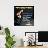 Bodybuilding Gym Workout Poster (Heimbüro)