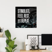 Bodybuilding Gym Workout Poster (Heimbüro)