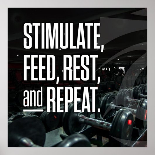 Bodybuilding Gym Workout Poster (Vorne)