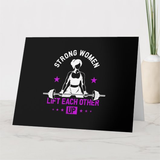 Bodybuilding Gymnastiktrainings für Frauen Karte (Vorderseite)