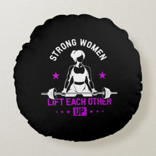 Bodybuilding Gymnastiktrainings für Frauen Rundes Kissen