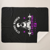 Bodybuilding Gymnastiktrainings für Frauen Sherpadecke (Vorderseite (Horizontal))