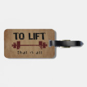 Bodybuilding heben gepäckanhänger (Rückseite horizontal)