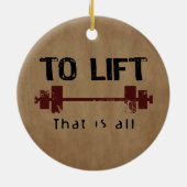 Bodybuilding heben keramikornament (Hinten)