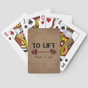 Bodybuilding heben spielkarten