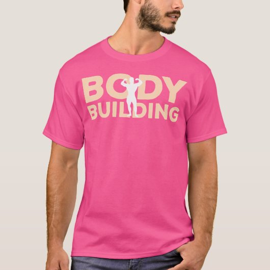 Bodybuilding Hobby mit Schatten im Inneren T-Shirt (Vorderseite)
