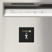 Bodybuilding Hühnerbroccoli Magnet (In Situ (Geschirrspüler))