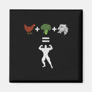 Bodybuilding Hühnerbroccoli Magnet