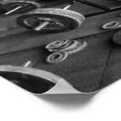 Bodybuilding Inspiration Zitat Poster (Ecke)