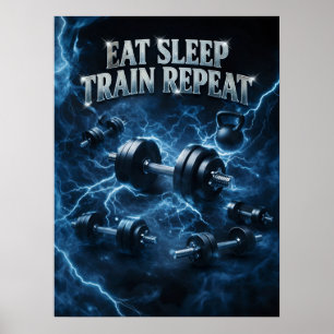 Bodybuilding Iron Thunder Poster