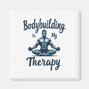 Bodybuilding ist meine Therapie Meditative Muskelg Magnet