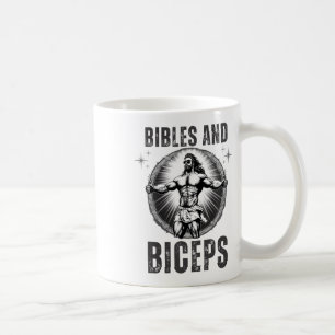 Bodybuilding Jesus Fitness Bibeln und Bizeps Lusti Kaffeetasse