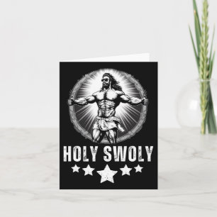 Bodybuilding Jesus Fitness Heiliger Schwolger Sonn Karte