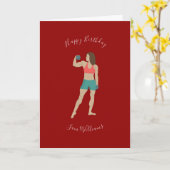 Bodybuilding Karte (Gelbe Blume)