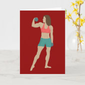 Bodybuilding Karte (Gelbe Blume)