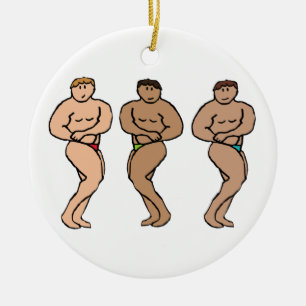 Bodybuilding Keramik Ornament