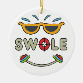 Bodybuilding Keramik Ornament