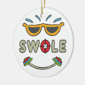 Bodybuilding Keramik Ornament (Links)