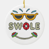 Bodybuilding Keramik Ornament (Hinten)