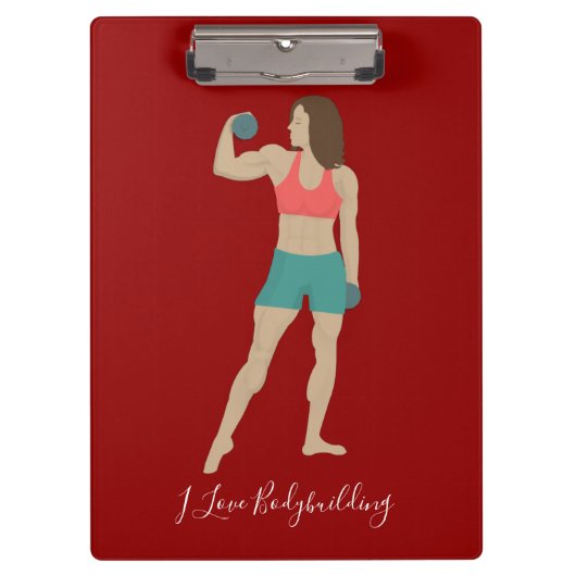 Bodybuilding Klemmbrett (Vorderseite)