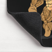 Bodybuilding Kraft Sport Bär  Mousepad (Ecke)