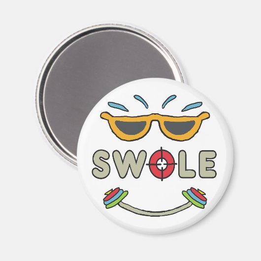 Bodybuilding Magnet (Vorderseite/Rückseite)