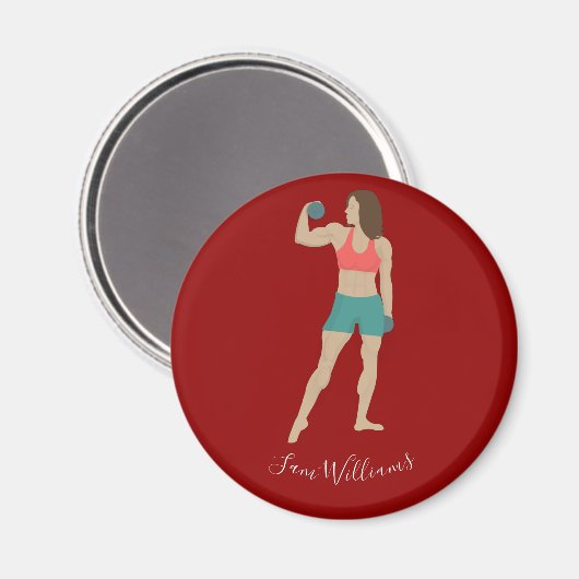 Bodybuilding Magnet (Vorderseite/Rückseite)