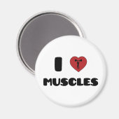 Bodybuilding Magnet (Vorderseite/Rückseite)