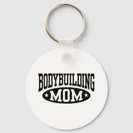 Bodybuilding Mama Schlüsselanhänger (Vorderseite)