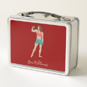 Bodybuilding Metall Brotdose (Rückseite)