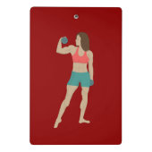 Bodybuilding Mini Klemmbrett (Rückseite)