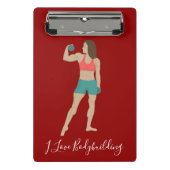 Bodybuilding Mini Klemmbrett (Vorderseite)