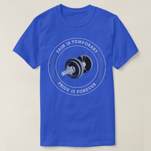 Bodybuilding mit Dumbells 2 T-Shirt (Design vorne)