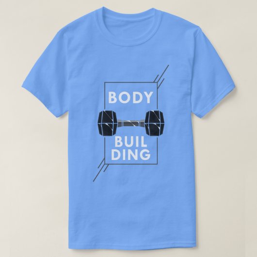 Bodybuilding mit Gewichtsbank T-Shirt (Design vorne)