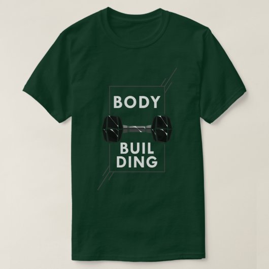 Bodybuilding mit Gewichtsbank T-Shirt (Design vorne)