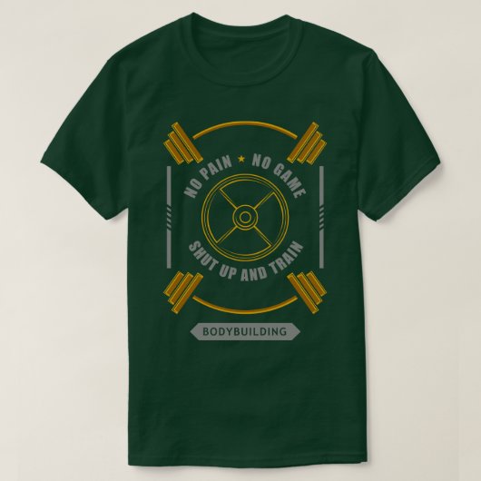 Bodybuilding mit Glocke 1 T-Shirt (Design vorne)
