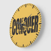 Bodybuilding Motivation - erobern Große Wanduhr (Winkel)