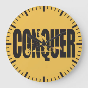 Bodybuilding Motivation - erobern Große Wanduhr