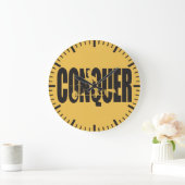 Bodybuilding Motivation - erobern Große Wanduhr (Zuhause)