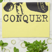 Bodybuilding Motivation - erobern Handtuch (Gefaltet)