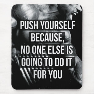 Bodybuilding Motivation - Sich selbst bewegen Mousepad