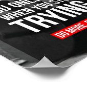 Bodybuilding Motivierend Poster (Ecke)