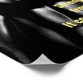 Bodybuilding Motivierend Poster (Ecke)
