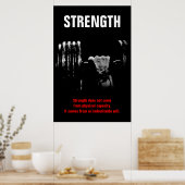 Bodybuilding Motivierend Poster (Küche)