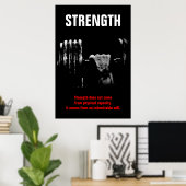 Bodybuilding Motivierend Poster (Heimbüro)