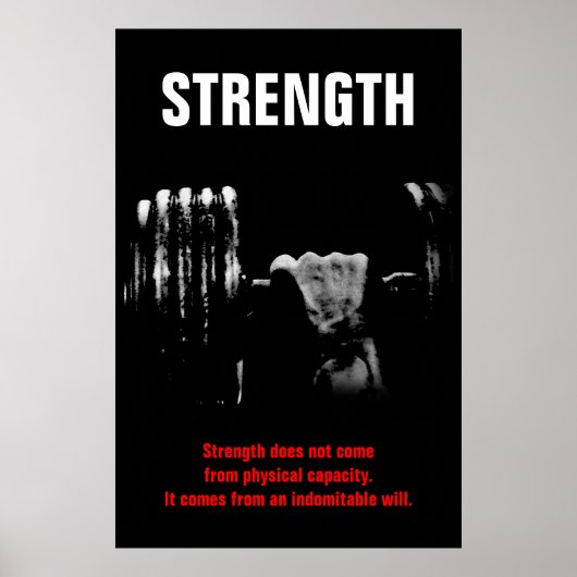 Bodybuilding Motivierend Poster (Vorne)